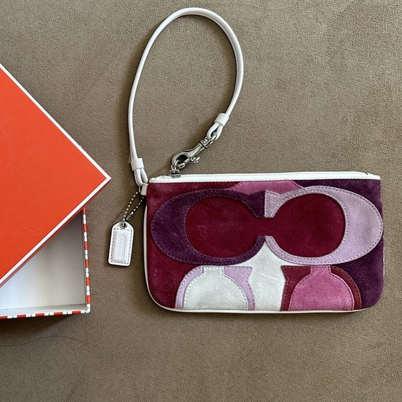 Coach Handbags - Coach Multi Color Pink Wristlet